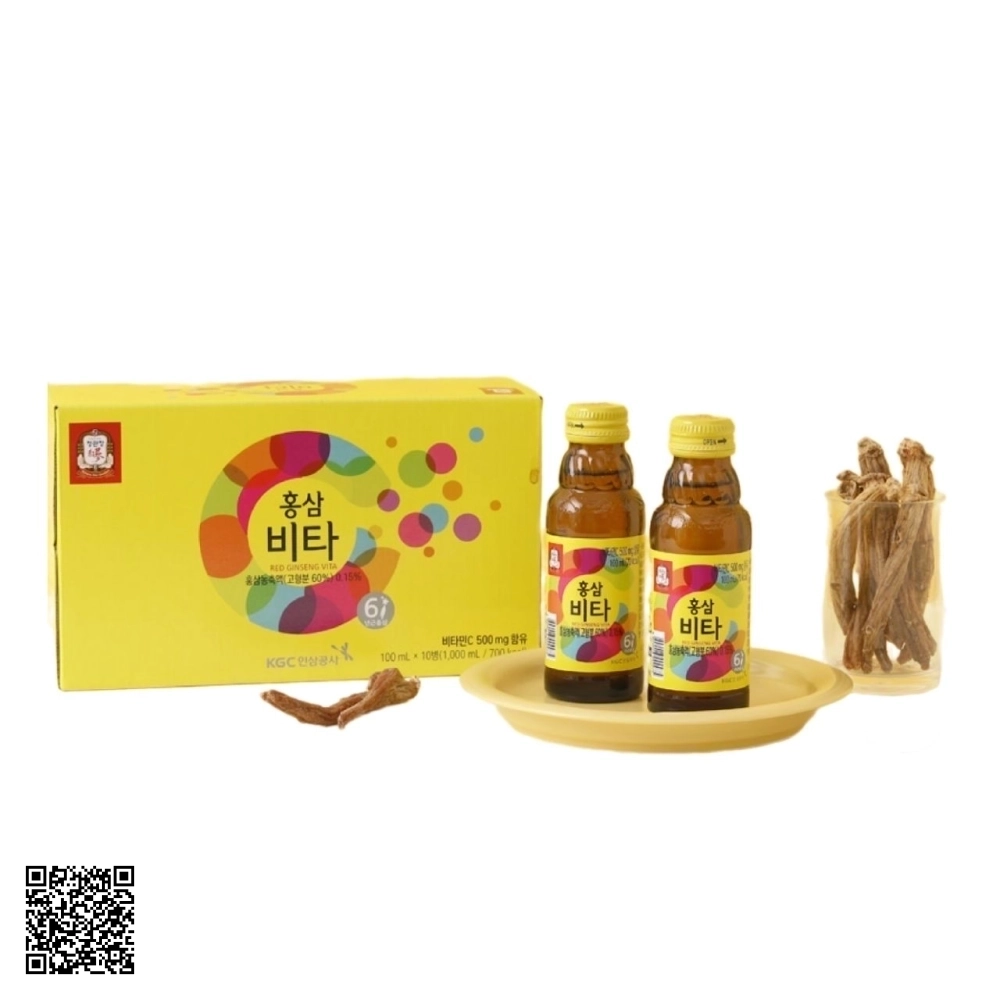Nước Uống Hồng Sâm Vita KGC Từ Hàn Quốc 10 Chai