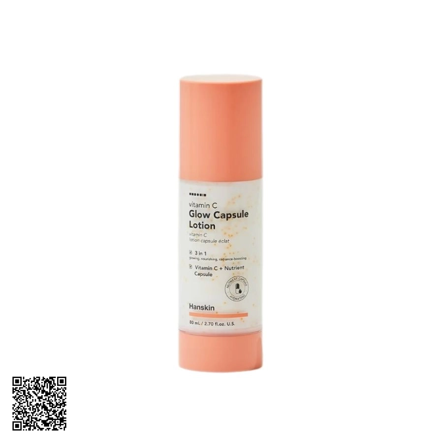 Kem Dưỡng Da Hanskin Vitamin C Glow Capsule Lotion Từ Hàn Quốc 80ml