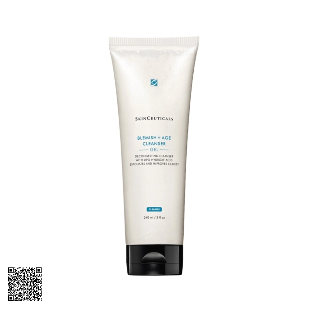 Sữa Rửa Mặt Dạng Gel SkinCeuticals Blemish + Age Cleanser Gel Từ Mỹ 240ml