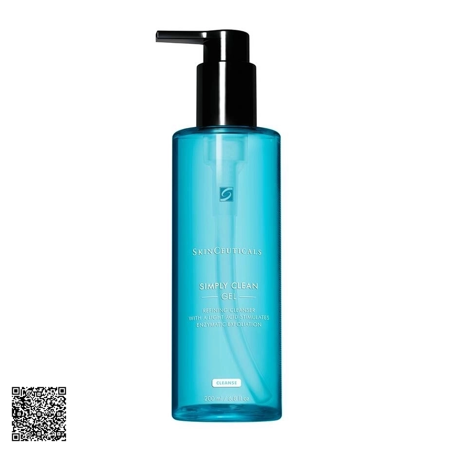 Sữa Rửa Mặt Dạng Gel SkinCeuticals Simply Clean Gel Sạch Tế Bào Chết Và Thu Nhỏ Lỗ Chân Lông Từ Mỹ 200ml