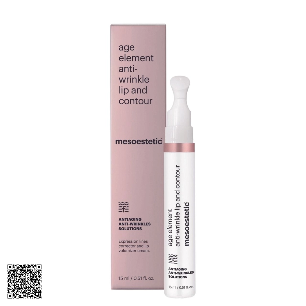 Son Dưỡng Làm Đầy Và Xoá Nhăn Môi Mesoestetic Age Element Anti-Wrinkle Lip and Contour Từ Mỹ 15ml