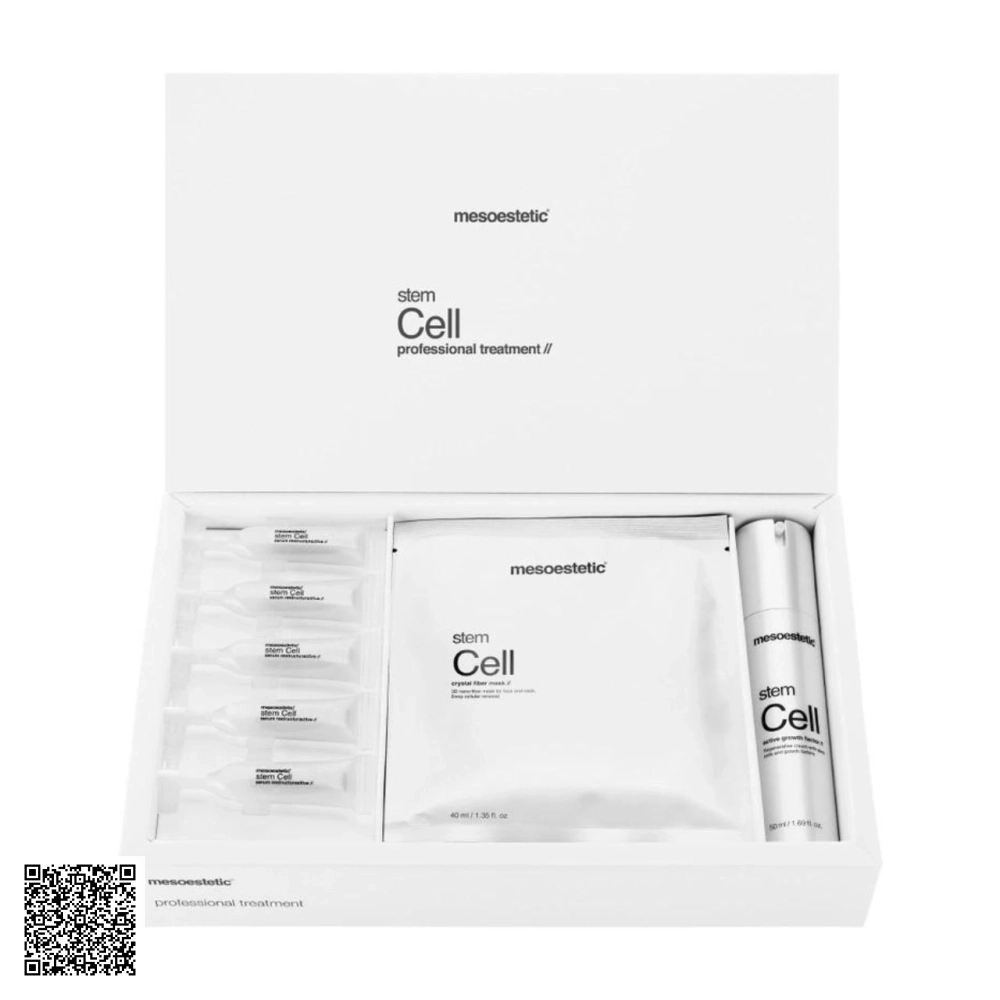 Bộ Sản Phẩm Trẻ Hoá Da Mesoestetic Stem Cell Professional Treatment Từ Tây Ban Nha 3 Món