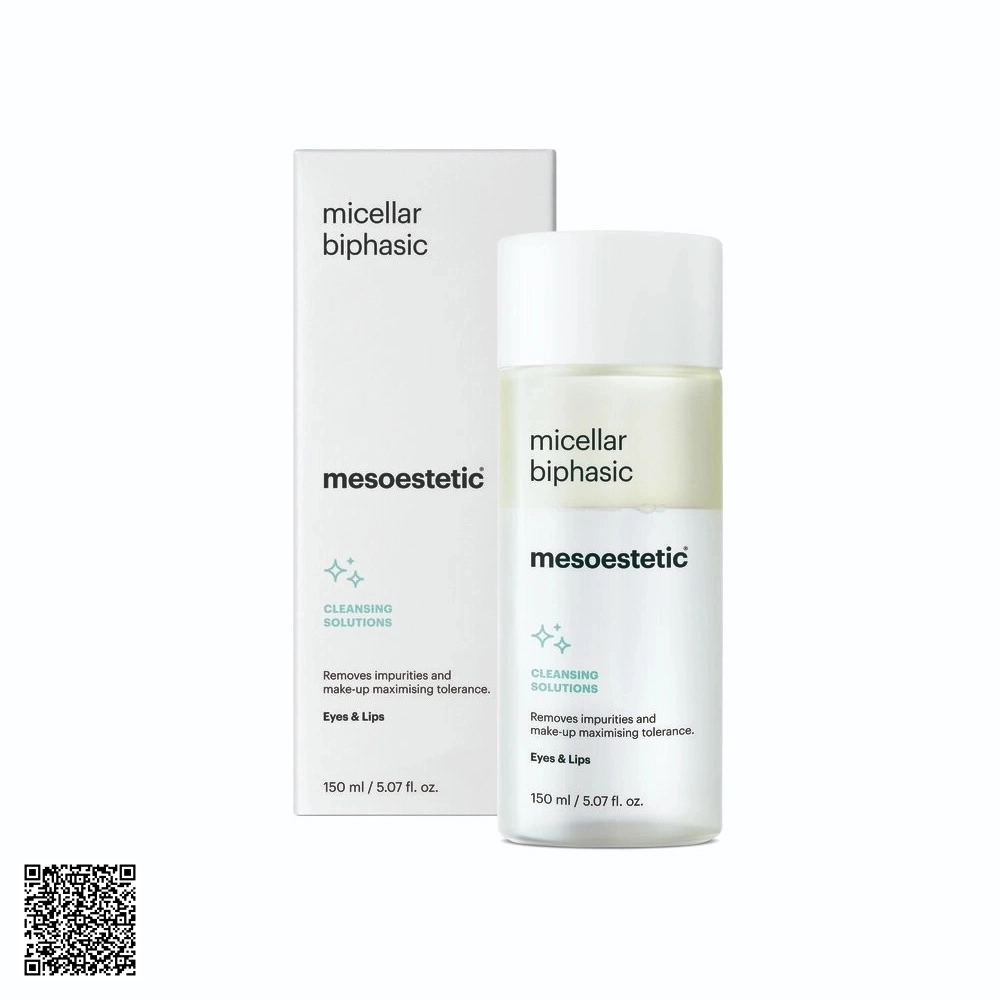 Nước Tẩy Trang Mắt Và Môi Mesoestetic Cleansing Solutions Micellar Biphasic Từ Tây Ban Nha 150ml