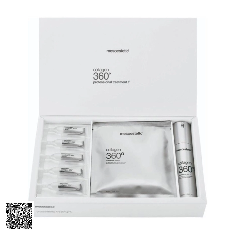 Bộ Sản Phẩm Collagen Trẻ Hoá Da Mesoestetic Collagen 360° Professional Treatment Từ Tây Ban Nha 3 Món