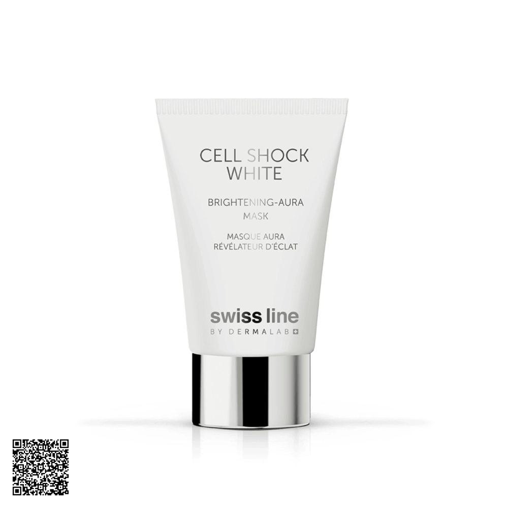 Mặt Nạ Dưỡng Trắng Swissline Cell Shock White Brightening-Aura Mask Từ Thuỵ Sĩ 75ml