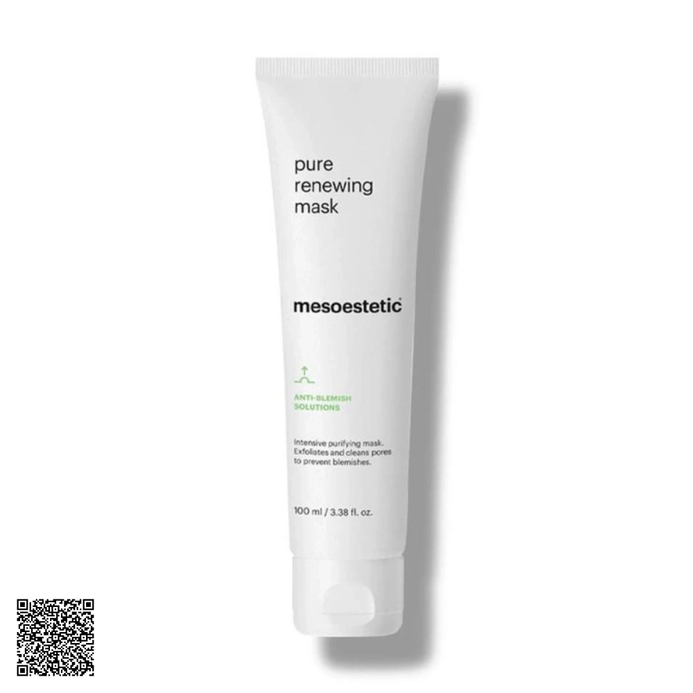 Mặt Nạ Làm Sạch Giảm Viêm Mesoestetic Anti-Blemish Solutions Pure Renewing Mask Từ Tây Ban Nha 100ml