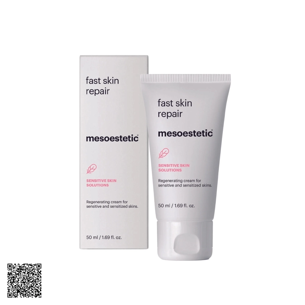 Kem Dưỡng Làm Dịu Da Mesoestetic Sensitive Skin Solutions Fast Skin Repair Từ Tây Ban Nha 50ml