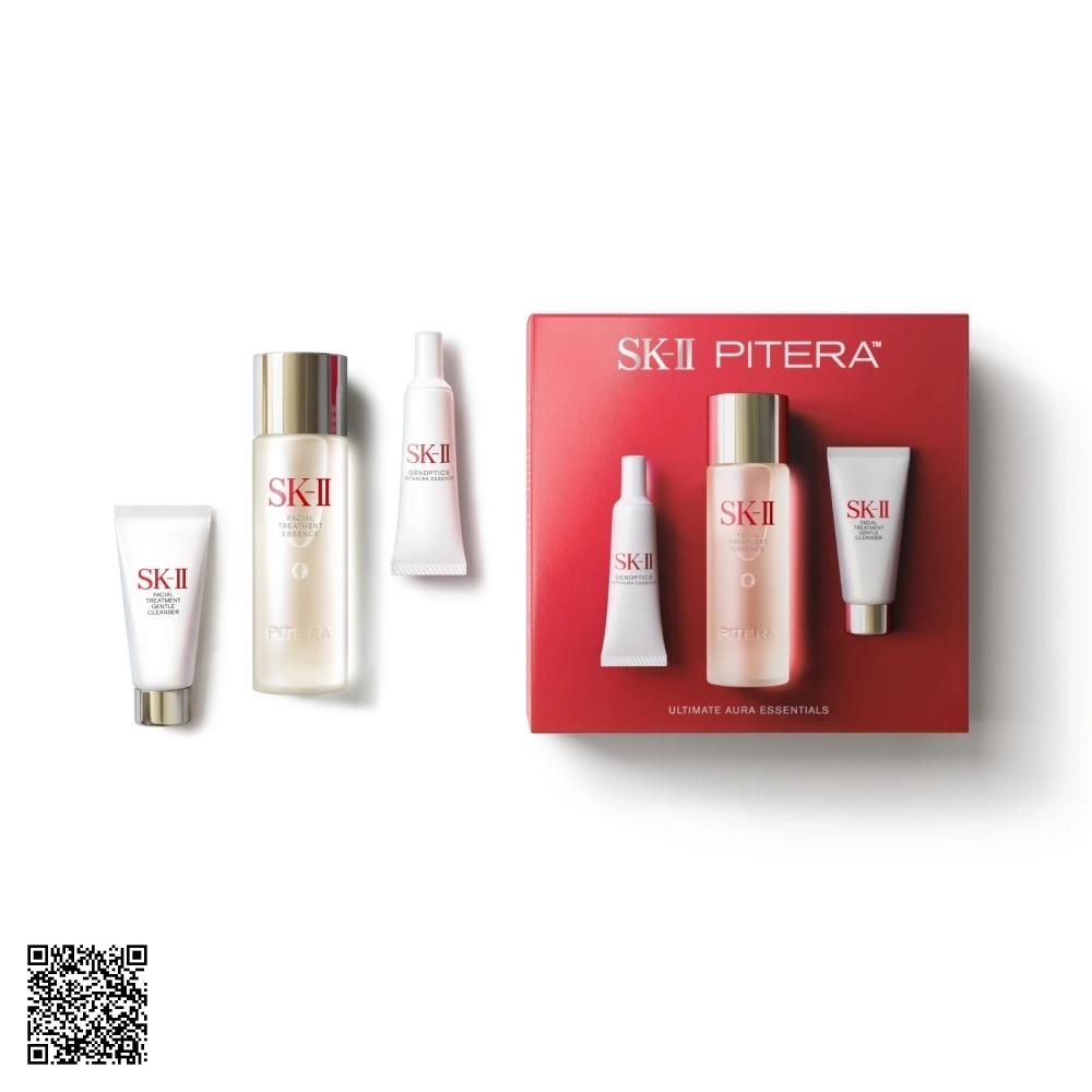 Bộ SK-II Pitera Ultimate Aura Essentials Cho Làn Da Sáng Mịn 3 Món