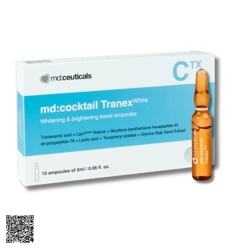 Tinh Chất Trắng Sáng Da MD:Ceuticals MD Cocktail Tranex White Từ Anh Quốc 10 Lọ