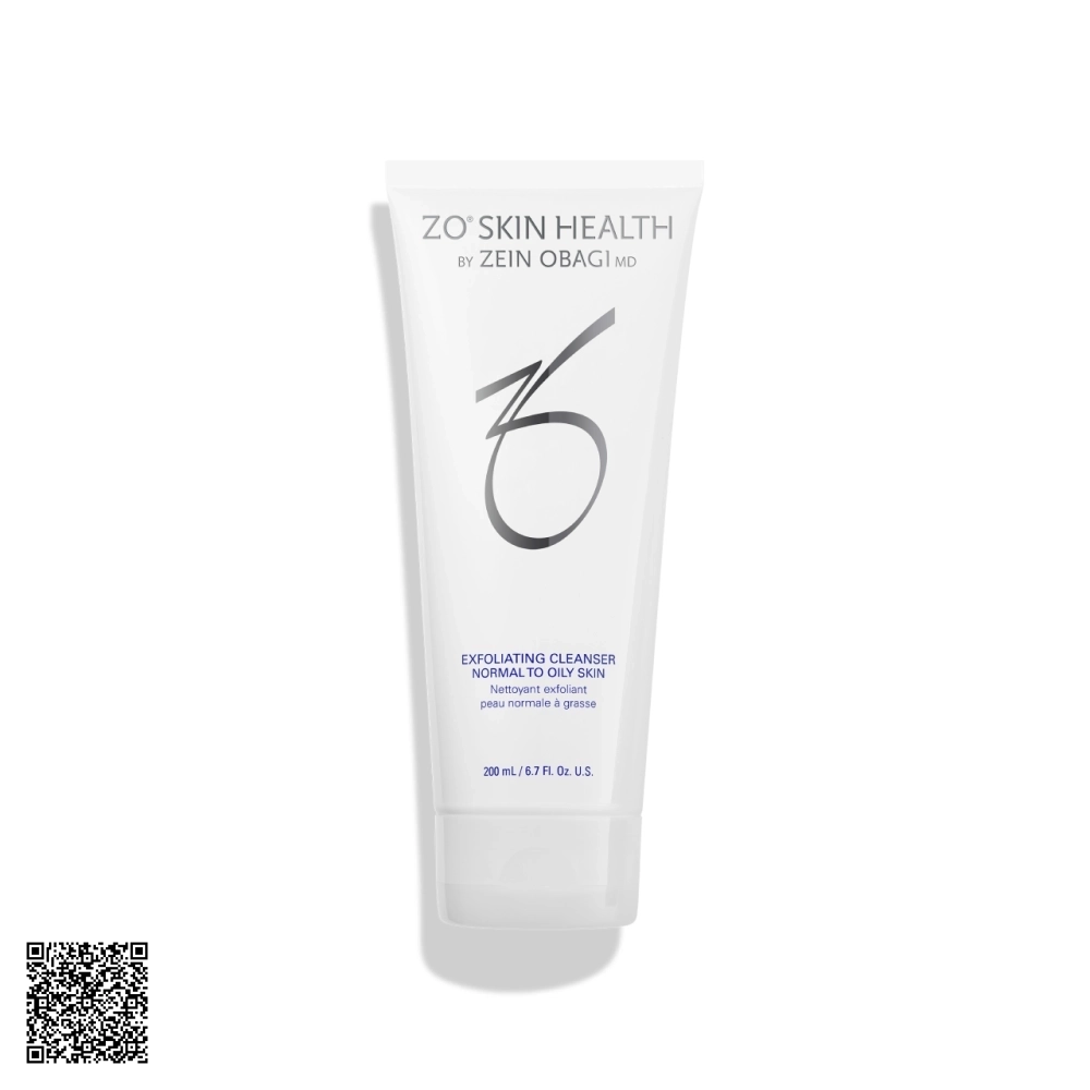 ZO Skin Health Exfoliating Cleanser Normal To Oily Skin Sữa Rửa Mặt Cho Da Thường Và Da Dầu Từ Mỹ 200ml