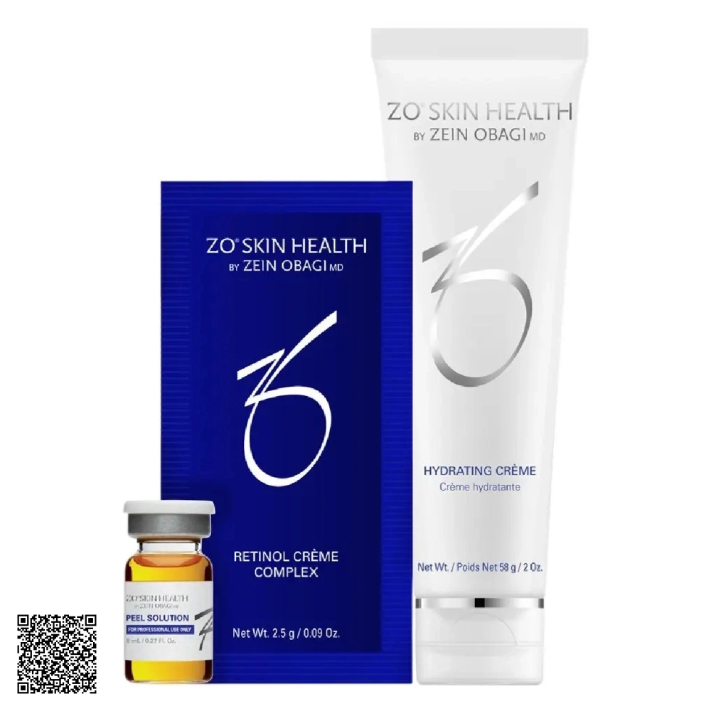 Bộ Sản Phẩm Hỗ Trợ Ngừa Lão Hóa ZO® Skin Health Skin Brightening Program Kit + 3 Step Peel Kem Dưỡng Mụn Từ Mỹ 15ml