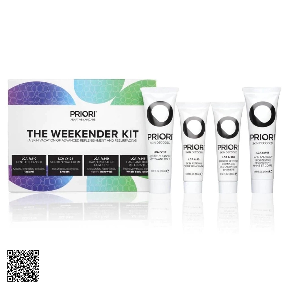 Kit Dưỡng Da Cuối Tuần Priori The Weekender Kit Từ Mỹ