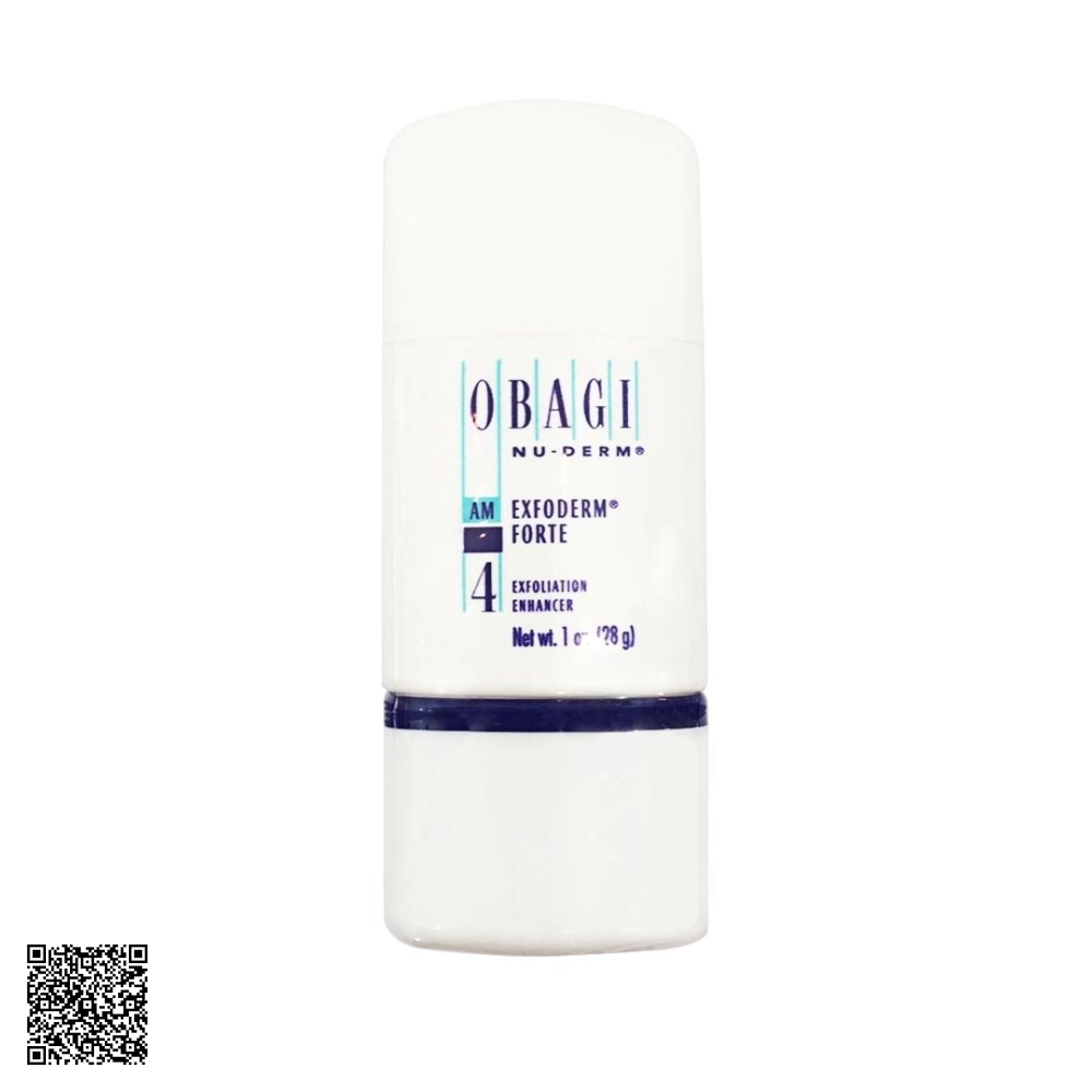 Kem Tẩy Da Chết Obagi Nu-derm Exfoderm Forte 4 Cho Da Dầu Chứa AHA Từ Mỹ 28g
