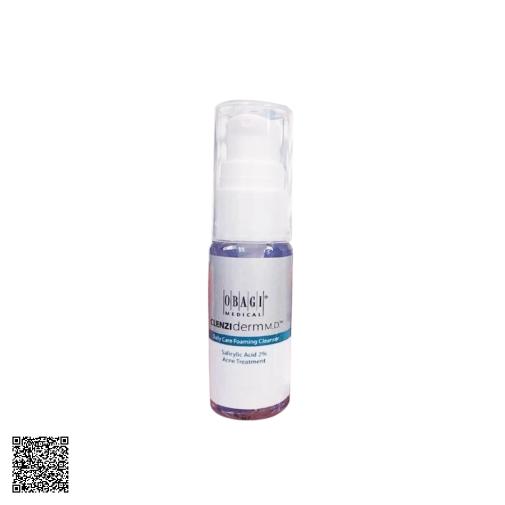 Sữa Rửa Mặt Cho Da Dầu Mụn Chứa BHA Obagi Clenziderm MD Daily Care Foaming Cleanser Từ Mỹ 20ml