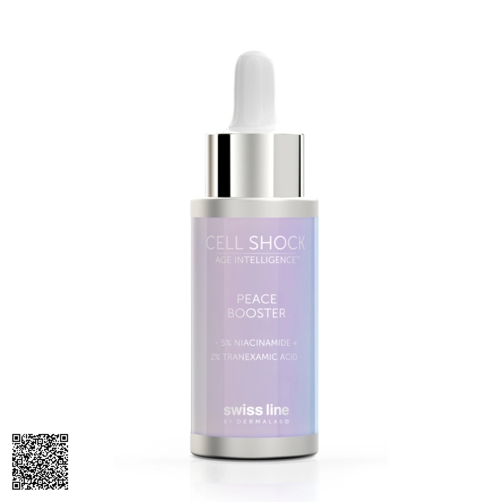 Tinh Chất Giảm Kích Ứng Làm Dịu Da Swissline Cell Shock Age Intelligence Peace Booster Từ Thuỵ Sĩ 50ml