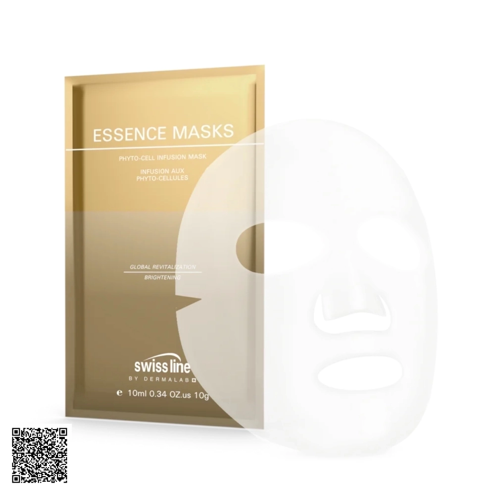 Mặt Nạ Hỗ Trợ Ngừa Lão Hóa Da Vùng Mắt Swissline Essence Masks Algae-Peptide Eye Mask Từ Thuỵ Sĩ 10 Miếng
