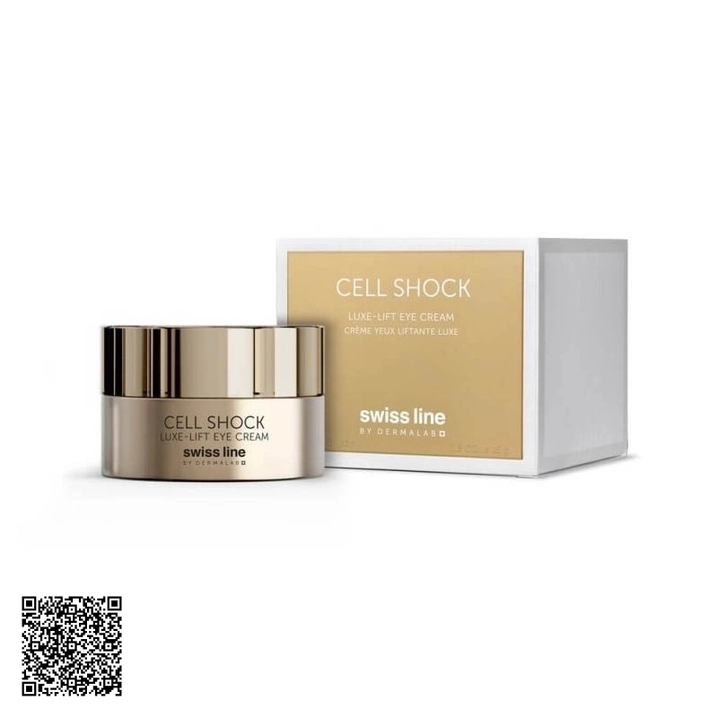 Kem Hỗ Trợ Ngừa Lão Hóa Da Vùng Mắt Swissline Cell Shock Luxe-Lift Eye Cream Từ Thuỵ Sĩ 15ml