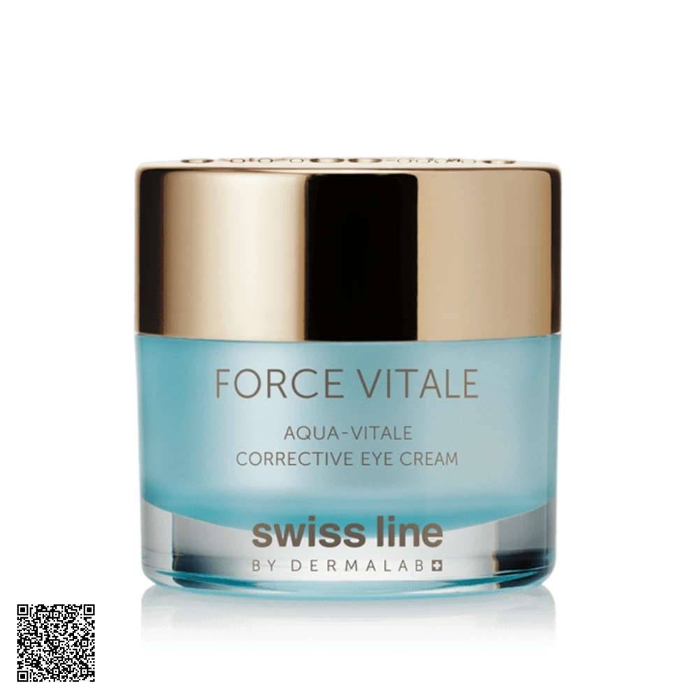 Kem Dưỡng Mắt Xóa Nếp Nhăn Swissline Force Vitale Aqua-Vitale Corrective Eye Cream Từ Thuỵ Sĩ 15ml