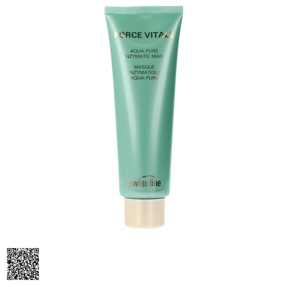 Mặt Nạ Đất Sét Trắng Làm Sạch Và Phục Hồi Da Swissline Force Vitale Aqua-Pure Enzymatic Mask Từ Thuỵ Sĩ 75ml