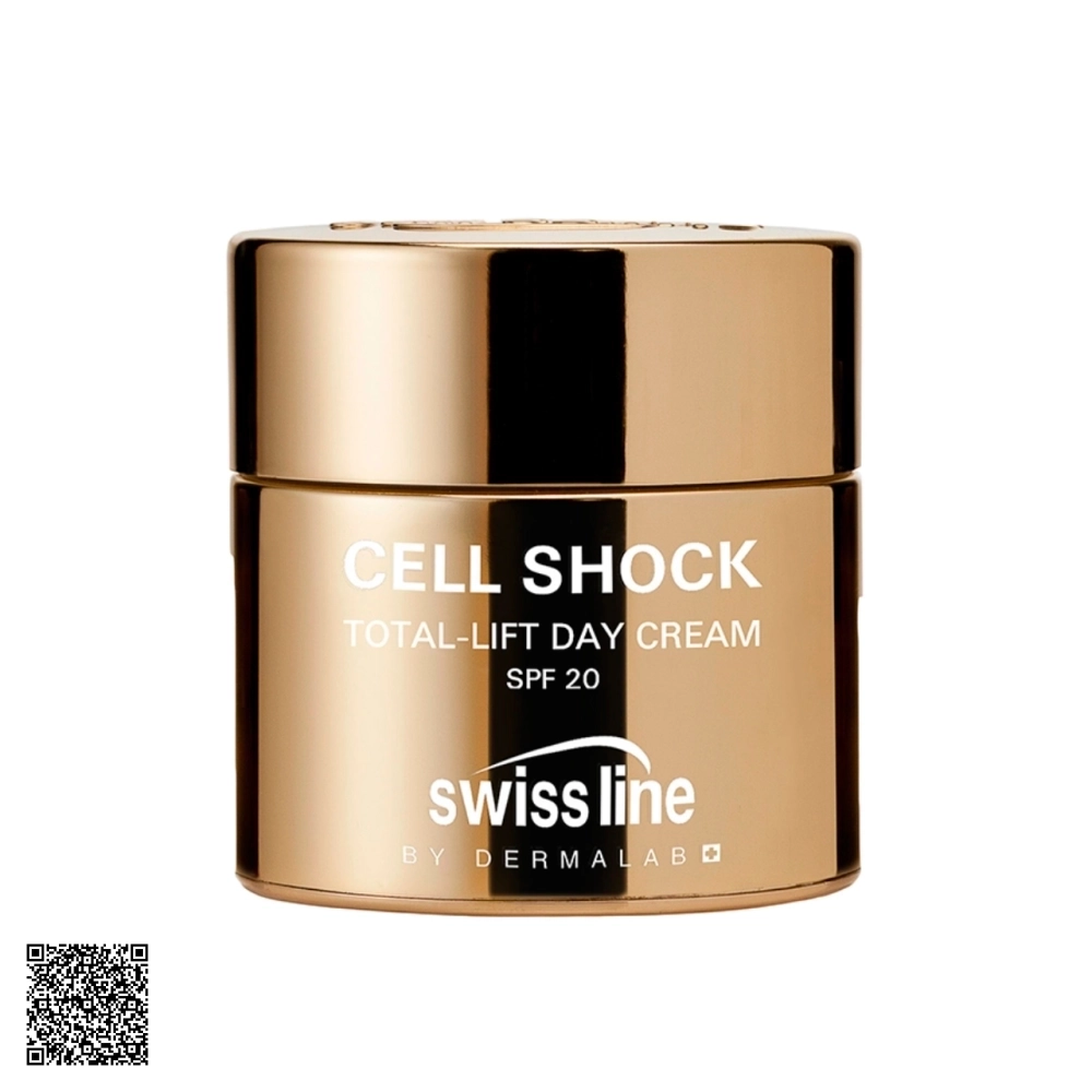 Kem Hỗ Trợ Ngừa Lão Hóa Da Ban Ngày Swissline Cell Shock Total-Lift Day Cream SPF20 Từ Thuỵ Sĩ