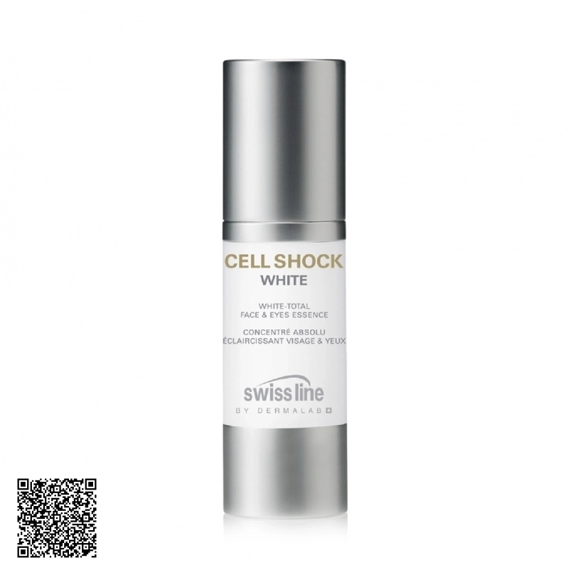 Tinh Chất Dưỡng Trắng Da Mặt Và Mắt Swissline Cell Shock White White-Total Face Eyes Essence Từ Thuỵ Sĩ 30ml