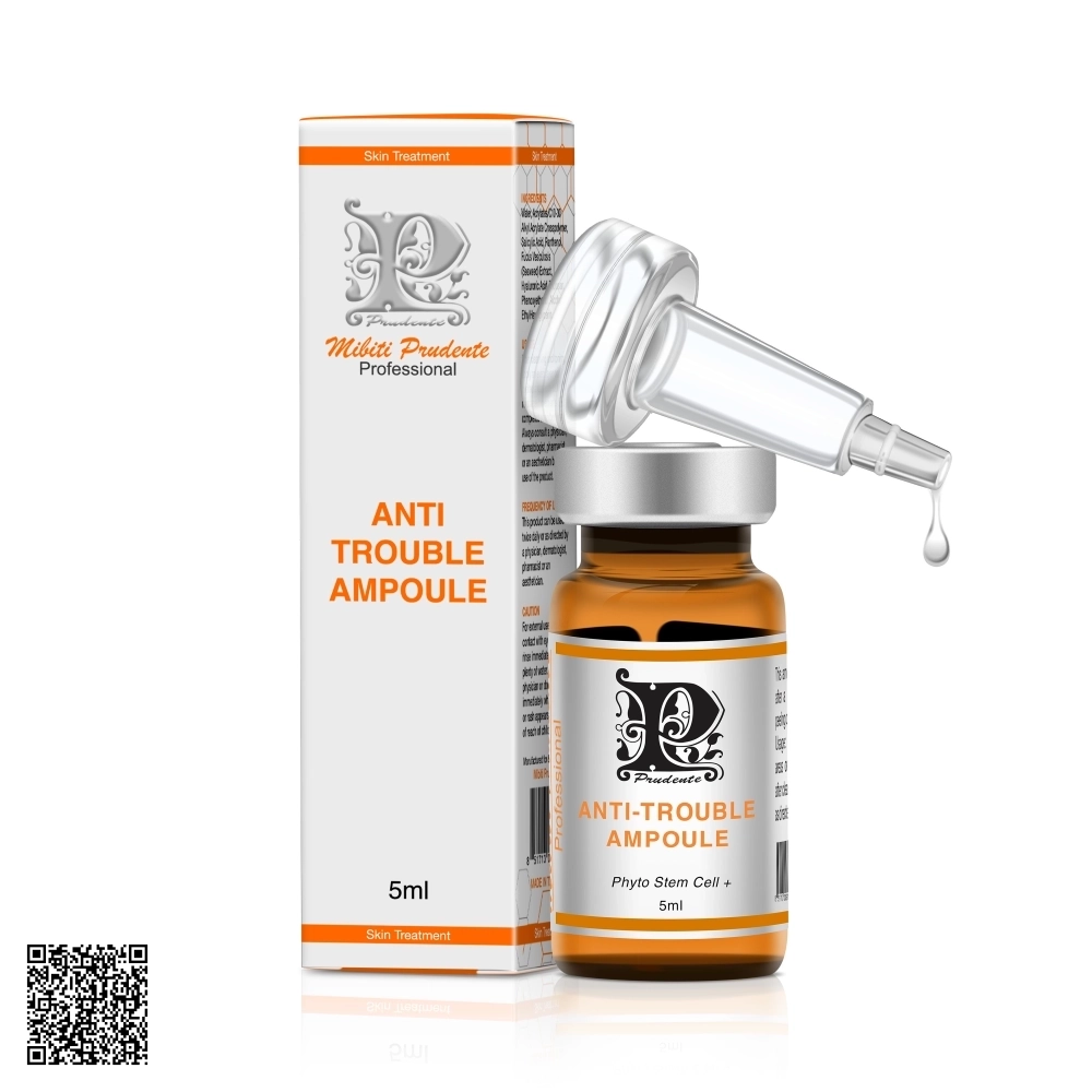 Tinh Chất Giảm Mụn Nuwhite Mibiti Prudente Professional Anti-Trouble Ampoule Từ Mỹ 5ml