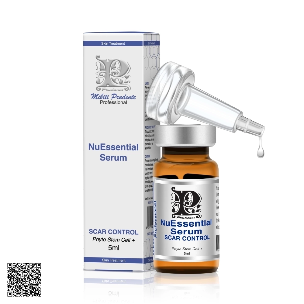 Tinh Chất Giảm Sẹo Lõm Nuwhite Mibiti Prudente Nuessential Serum Scar Control Phyto Stem Cell + Từ Mỹ 5ml