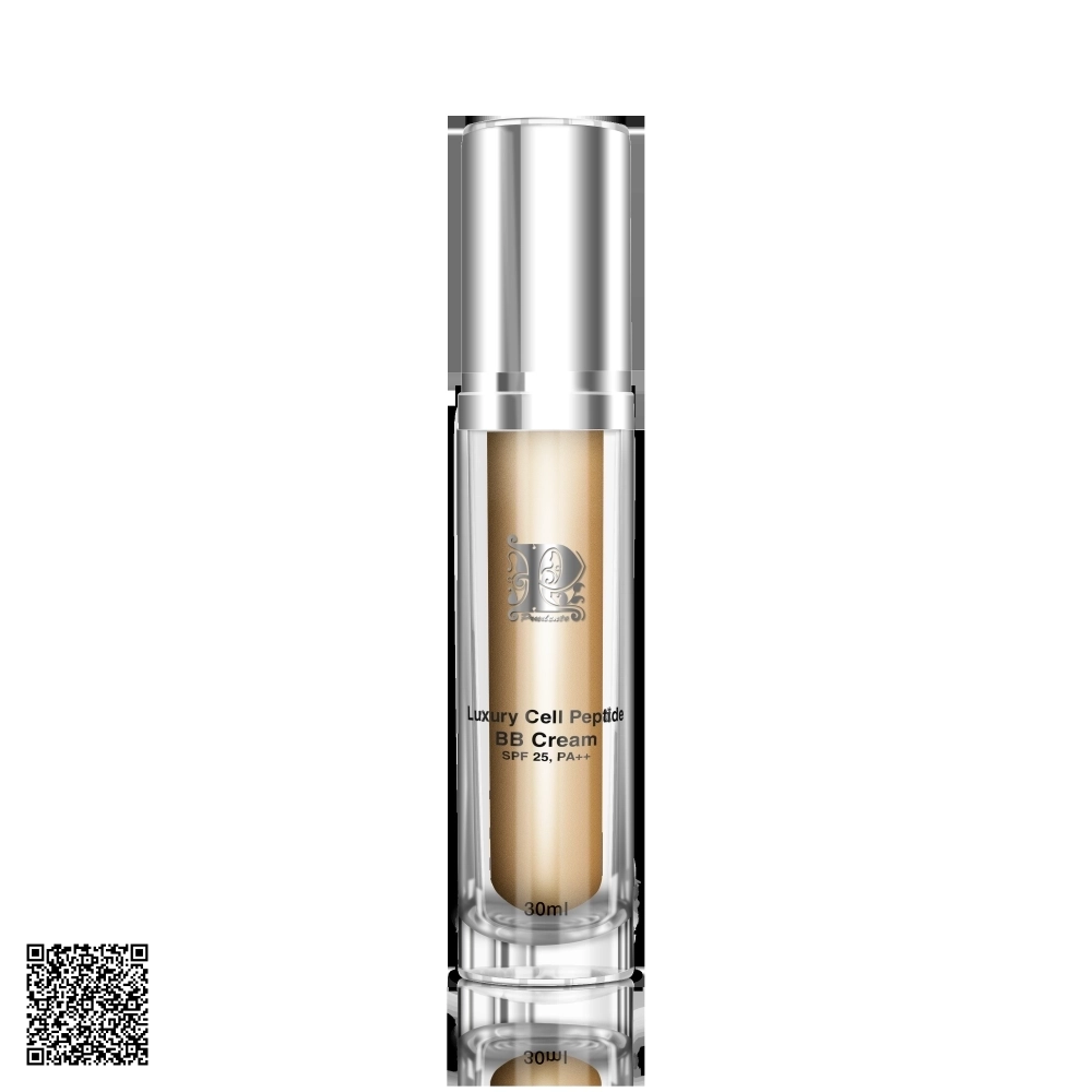 Kem Chống Nắng Nền Nội Nhũ Nuwhite Mibiti Prudente Luxury Cell Peptide BB Cream SPF 25, PA++ Từ Mỹ 30ml