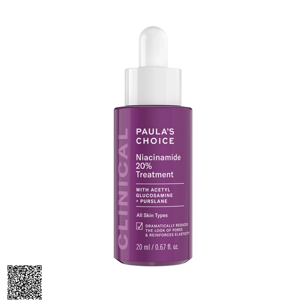 Tinh Chất Thu Nhỏ Lỗ Chân Lông Paula’s Choice Clinical Niacinamide 20% Treatment Từ Mỹ 20ml