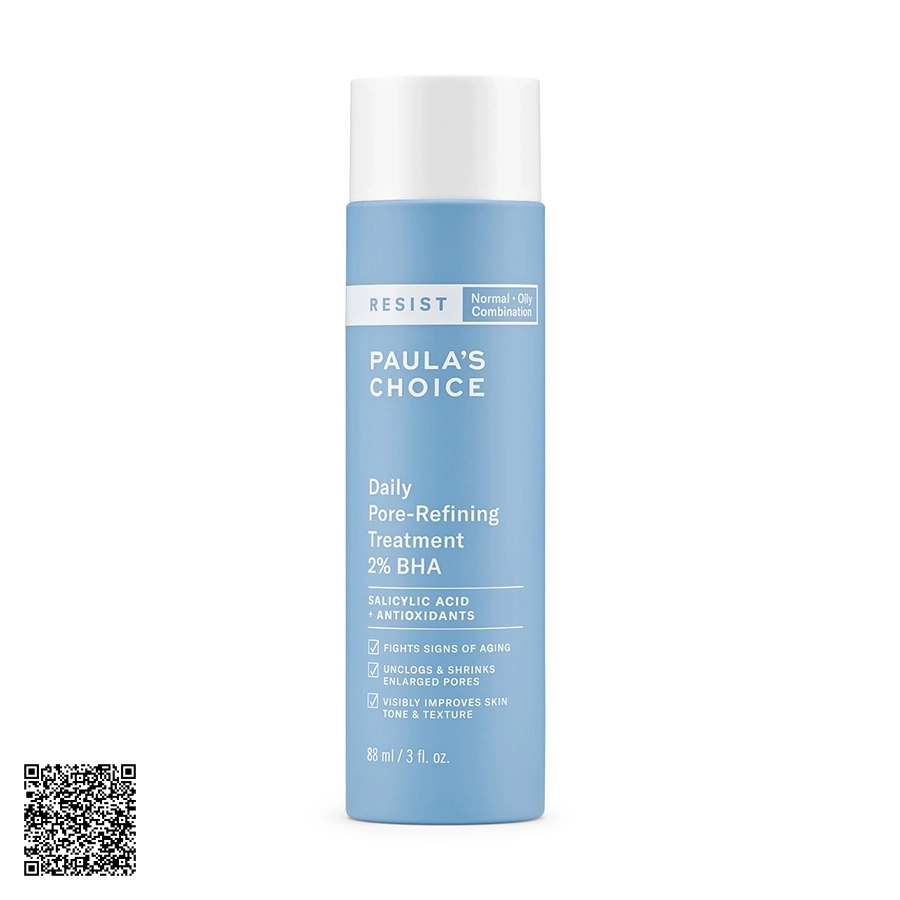 Tinh Chất Tẩy Tế Bào Chết Se Khít Lỗ Chân Lông Paula’s Choice Resist Daily Pore-Refining Treatment With 2% BHA Từ Mỹ 88ml
