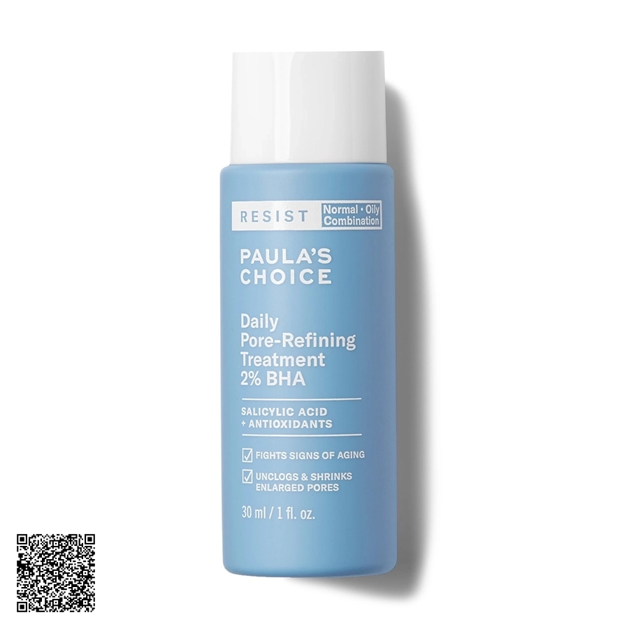 Tinh Chất Tẩy Tế Bào Chết Se Khít Lỗ Chân Lông Paula’s Choice Resist Daily Pore-Refining Treatment With 2% BHA Từ Mỹ 30ml