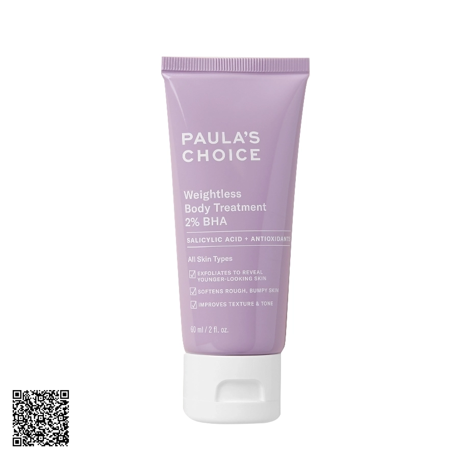 Kem Dưỡng Thể Tẩy Da Chết Paula’s Choice Weightless Body Treatment 2% BHA Từ Mỹ 210ml