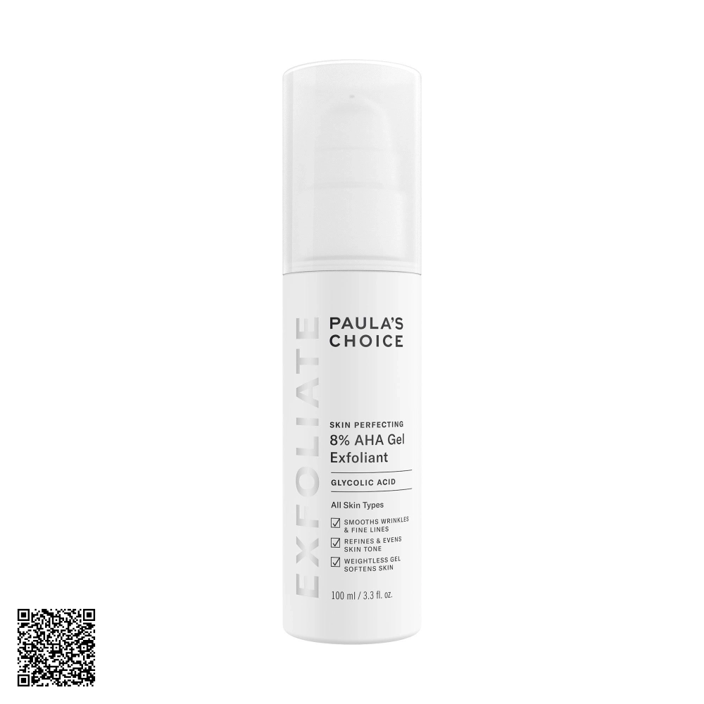 Gel Tẩy Tế Bào Chết Paula’s Choice Skin Perfecting 8% AHA Gel Exfoliant Từ Mỹ 100ml