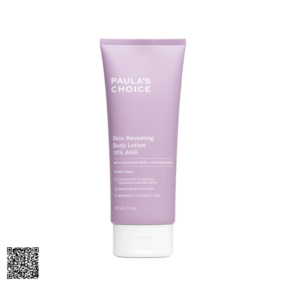 Kem Dưỡng Thể Tẩy Da Chết Paula’s Choice Skin Revealing Body Lotion 10% AHA Từ Mỹ 210ml