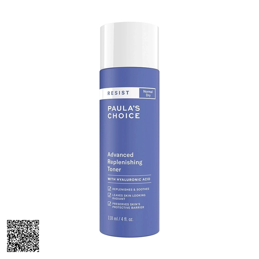 Nước Hoa Hồng Hỗ Trợ Ngừa Lão Hóa Paula’s Choice Resist Advanced Replenishing Toner Từ Mỹ 118ml