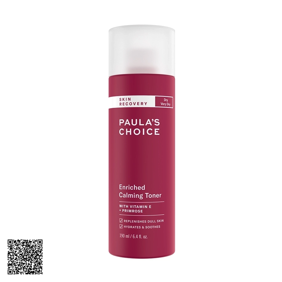 Toner Phục Hồi Độ Ẩm Cho Da Paula’s Choice Skin Recovery Enriched Calming Toner Từ Mỹ 190ml