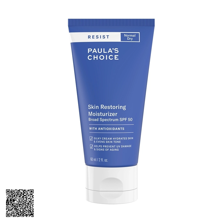 Kem Dưỡng Ẩm Chống Nắng Paula’s Choice Resist Skin Restoring Moisturizer SPF50 Từ Mỹ 60ml