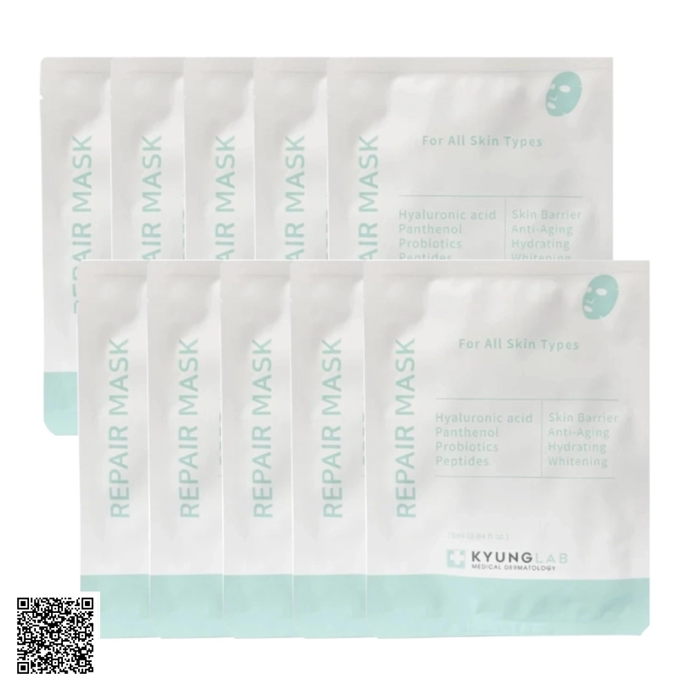Mặt Nạ Phục Hồi Da Kyung Lab Repair Mask For All Skin Types Từ Hàn Quốc Hộp 10 Miếng