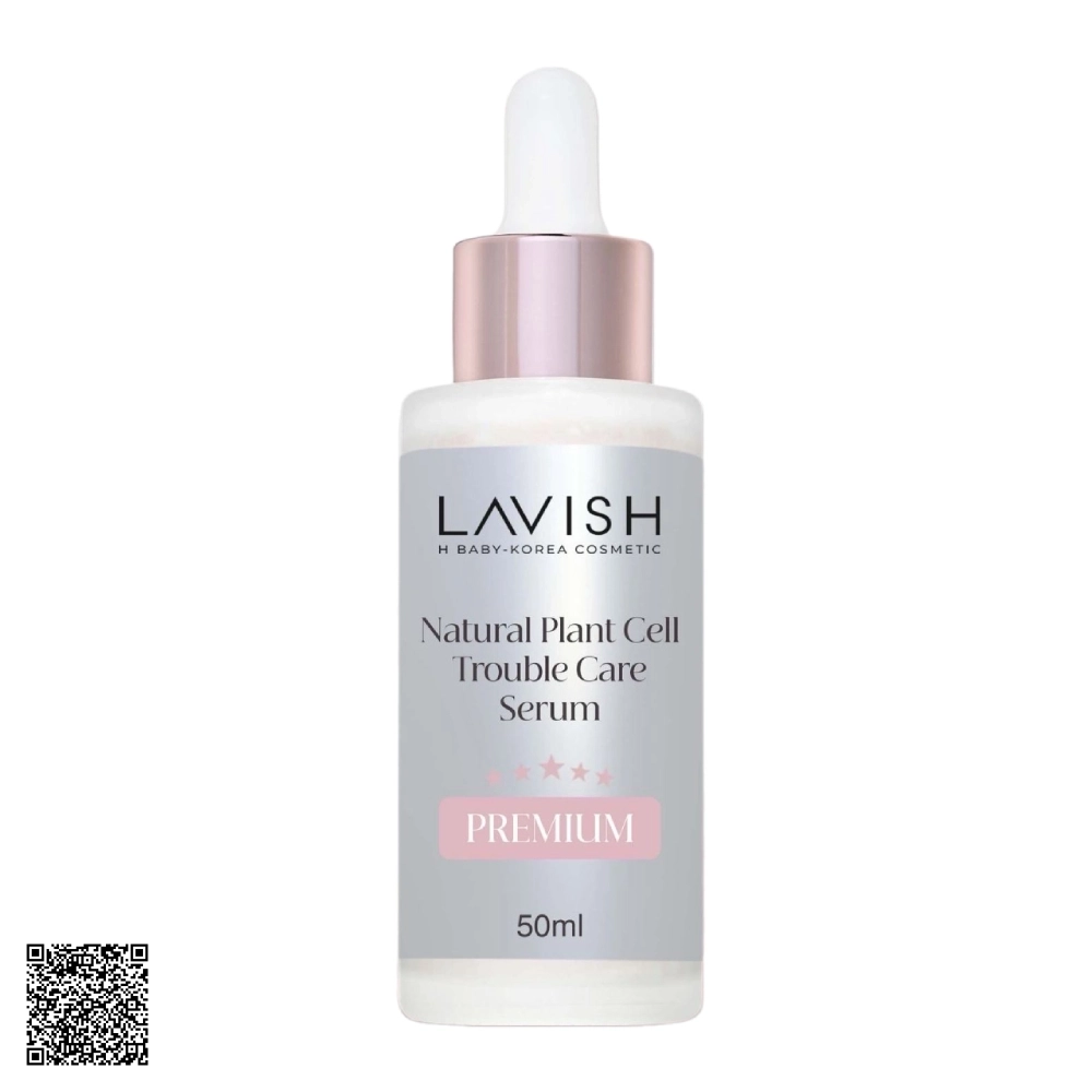 Serum Dành Cho Da Dầu Mụn Lavish H Baby Natural Plant Cell Trouble Care Serum Phiên Bản Premium 50ml