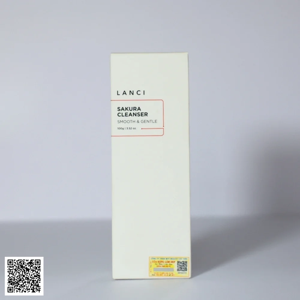 Sữa Rửa Mặt Dịu Nhẹ Lanci Sakura Cleanser Từ Hàn Quốc 100g