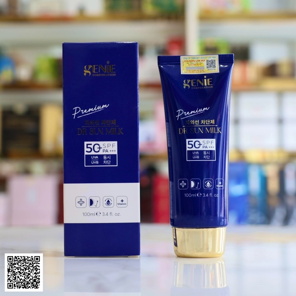 Kem Chống Nắng Genie Dr Sun Milk Premium Từ Hàn Quốc 100ml