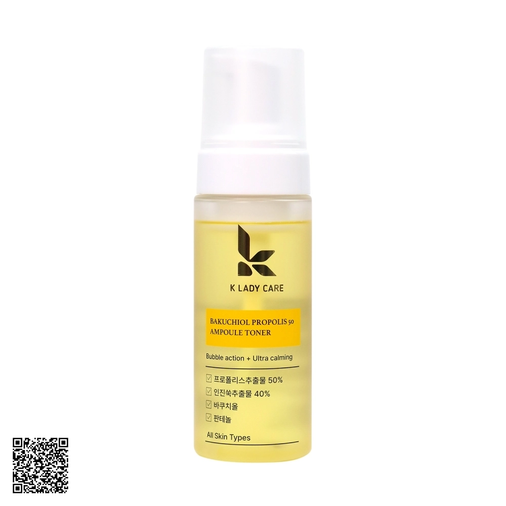 Nước Hoa Hồng Keo Ong Bakuchiol K Lady Care Từ Hàn Quốc 150ml