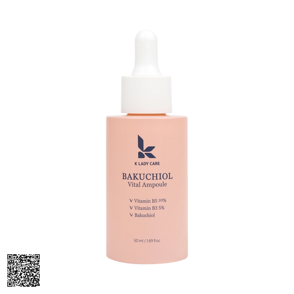 Tinh Chất Trẻ Hóa, Dưỡng Trắng K Lady Care Bakuchiol Vital Ampoule Hàn Quốc 50ml