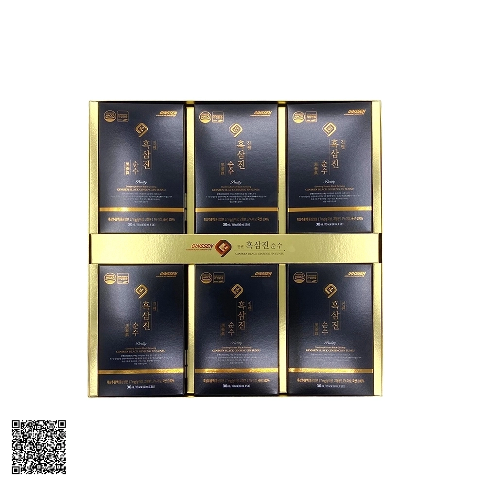 Nước Chiết Xuất Hắc Sâm Daedong Purity Korean Black Ginseng Jin Sunsu Từ Hàn Quốc 30 Gói