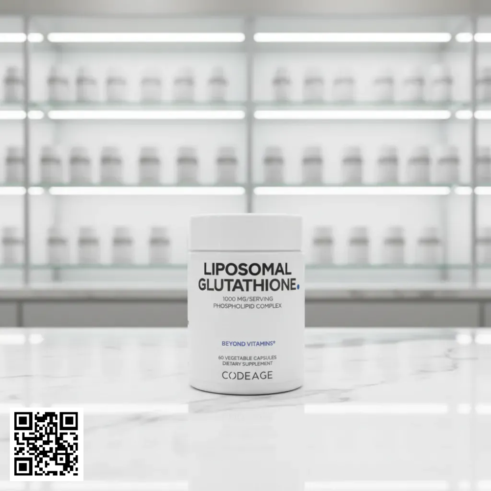 Viên Uống Trắng Da CodeAge Liposomal Glutathione 1000mg Từ Mỹ 60 Viên