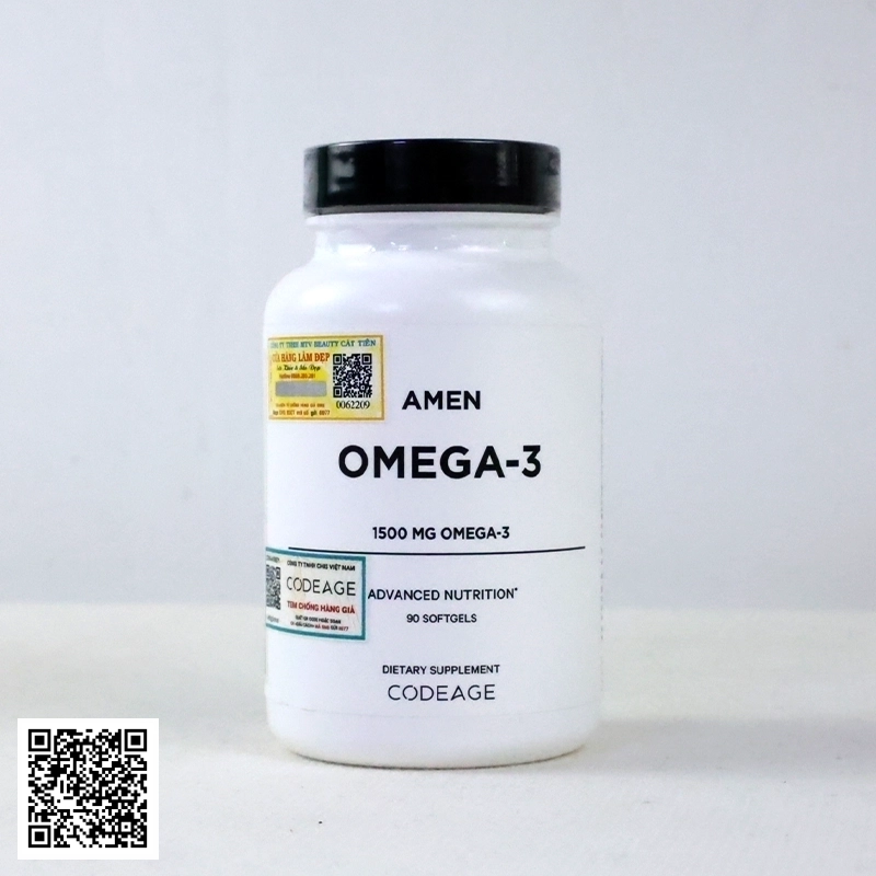 Viên Dầu Cá Codeage Amen Omega-3 Từ Mỹ 90 Viên