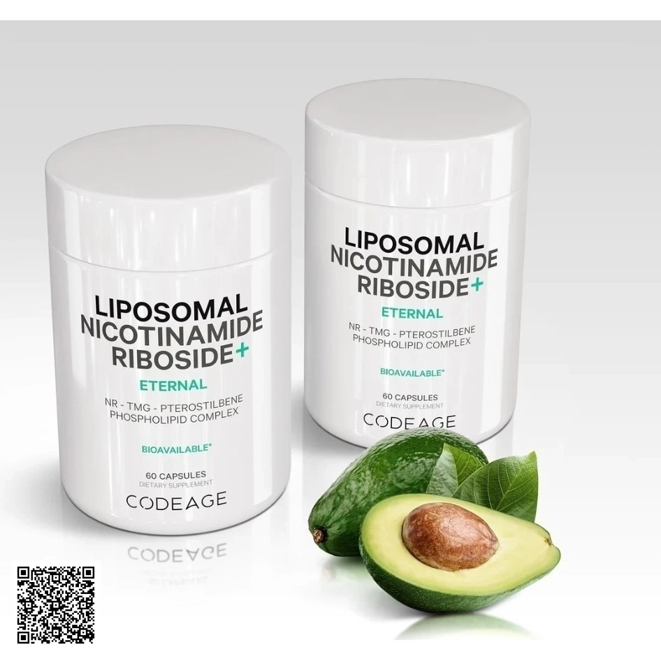 Viên Uống Ngừa Lão Hóa Codeage Liposomal Nicotinamide Riboside+ Từ Mỹ Hộp 60 Viên