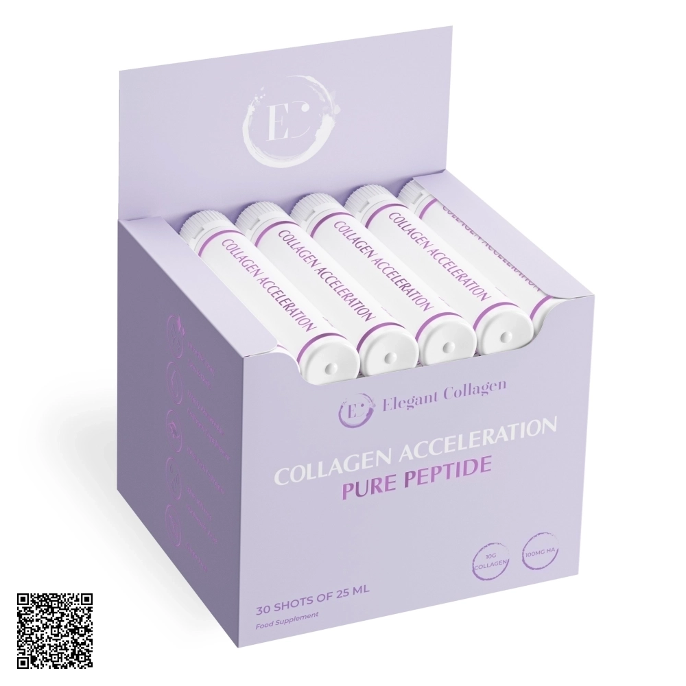Collagen Elegant Collagen Acceleration Collgen Săn Chắc Da Ngừa Lão Hóa Thụy Điển Hộp 30 Ống
