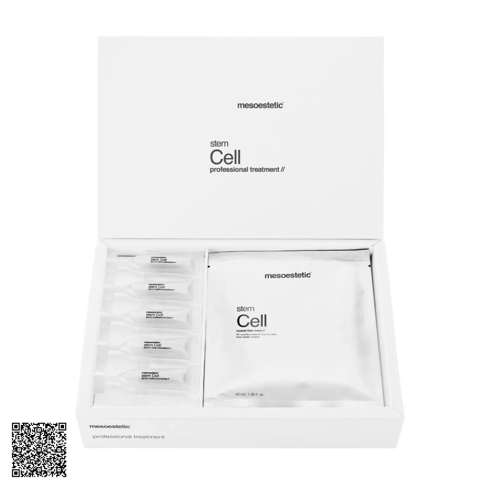 Bộ Sản Phẩm Trẻ Hoá Da Mesoestetic Stem Cell Professional Treatment Từ Tây Ban Nha 3 Món/Hộp