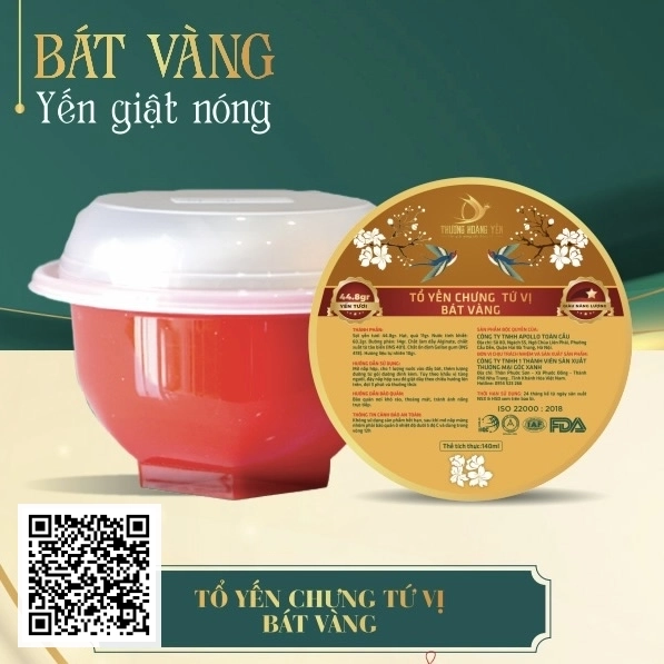 Tổ Yến Chưng Tứ Vị - Bát Vàng